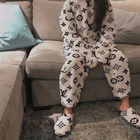 lv pajama pants|louis vuitton pajama set.